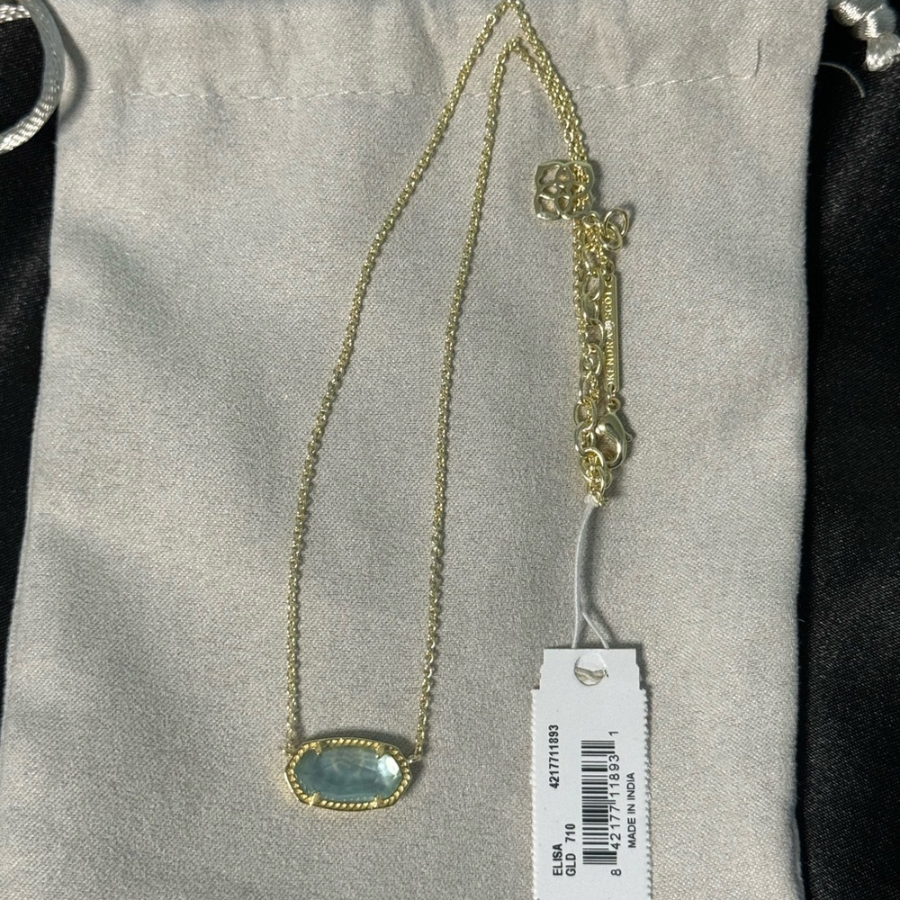 Kendra Scott Elisa Necklace Light Blue Illusion